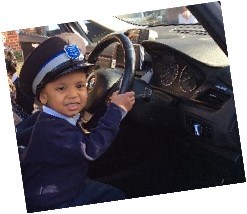 Student in police vehicle